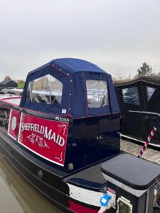 Narrowboat Semi Traditional Pram Hood Cover